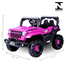 Jipe Infantil Elétrico 12v Carrinho Controle Remoto Música (Preto)