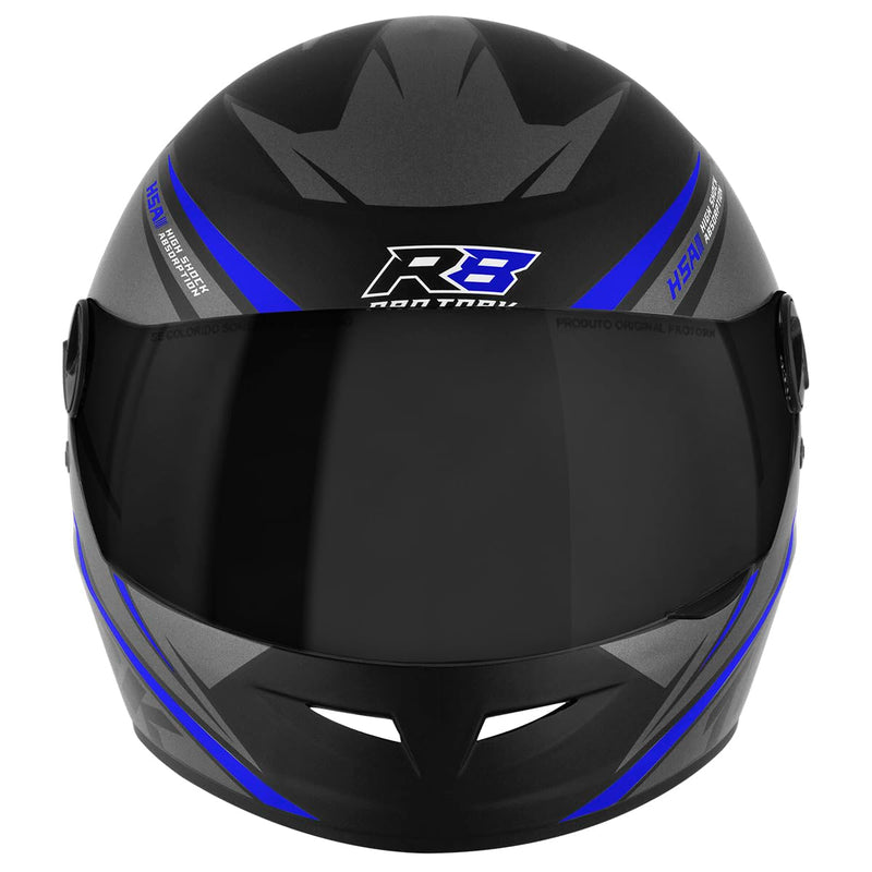 CAPACETE FECHADO PRO TORK R8 VERMELHO TAM. 58 VIS. FUMÊ