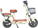 Bicicleta Elétrica Scooter Autopropelida com Alarme 500W 48V MD-10 Bege Midori