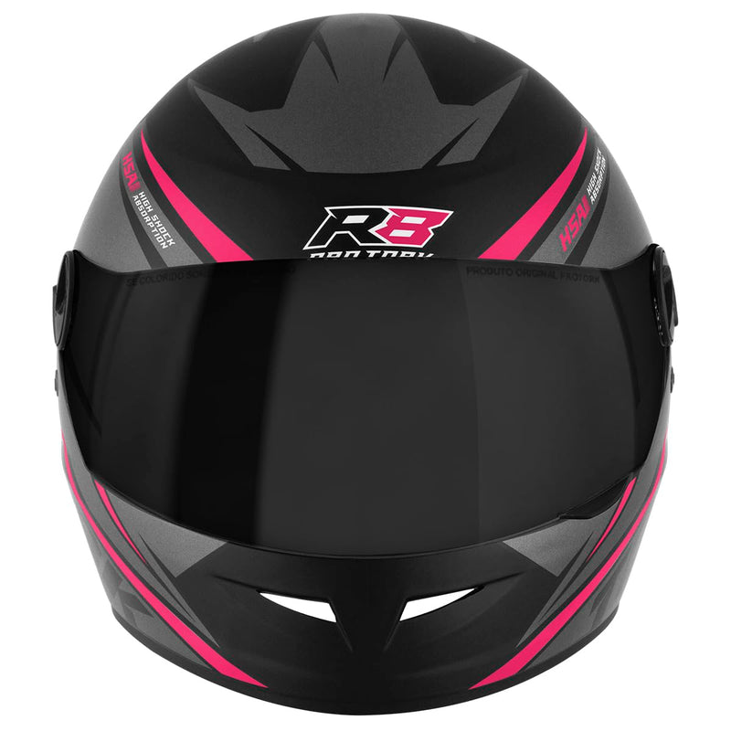 CAPACETE FECHADO PRO TORK R8 VERMELHO TAM. 58 VIS. FUMÊ