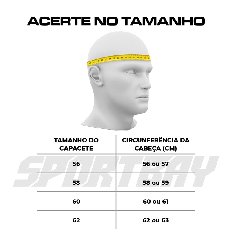 CAPACETE FECHADO PRO TORK SPORT MOTO 788 PRETO - VERDE TAM. 60