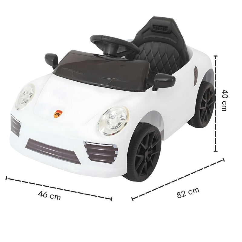 Carro Elétrico 12V de Passeio Infantil com Luz Som e Controle Remoto (Rosa)