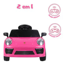 Carro Elétrico 12V de Passeio Infantil com Luz Som e Controle Remoto (Rosa)