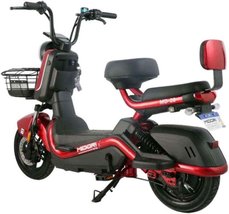Bicicleta Elétrica Scooter Autopropelida Freio a Disco 650W 48V MD-20 Midori