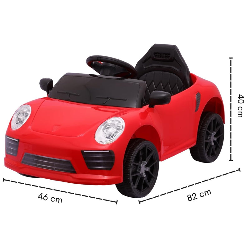 Carro Elétrico 12V de Passeio Infantil com Luz Som e Controle Remoto (Rosa)