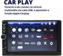 Kit Som Automotivo Mp5 2Din Androidauto Carplay e 2 Falantes 6 Polegadas 110w Rms
