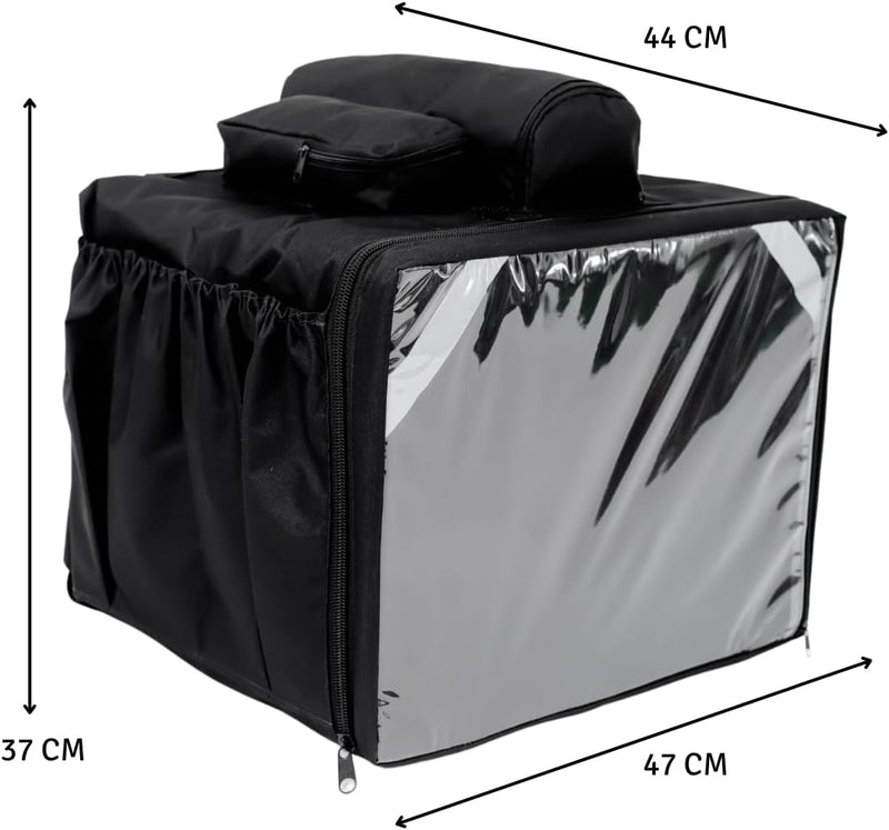 Bag Mochila Motoboy Laminada Para Entregas Ifood App Delivery Com Isopor 45 litros