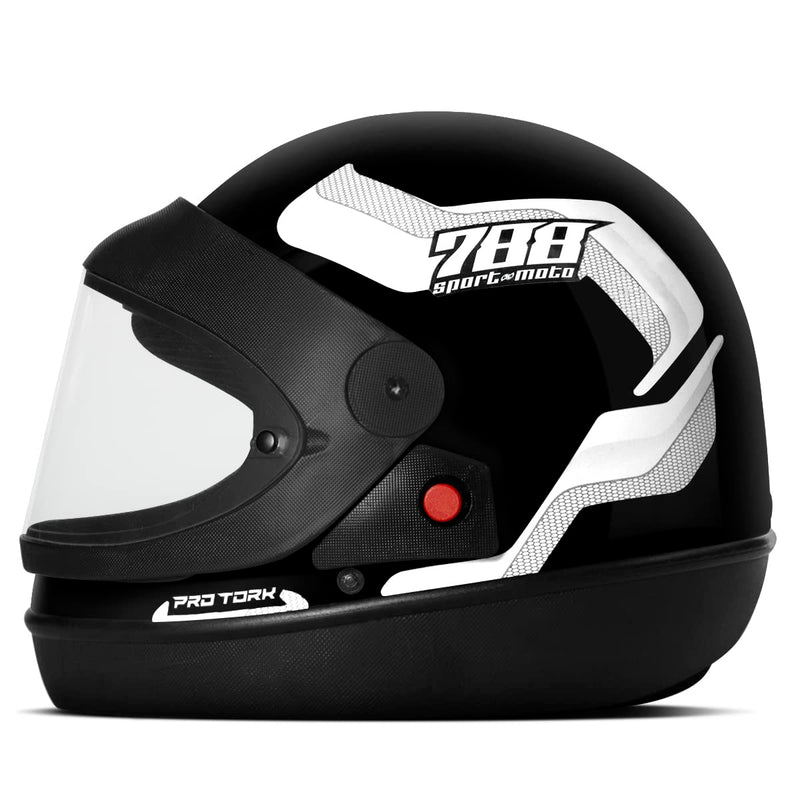 CAPACETE FECHADO PRO TORK SPORT MOTO 788 PRETO - VERDE TAM. 60
