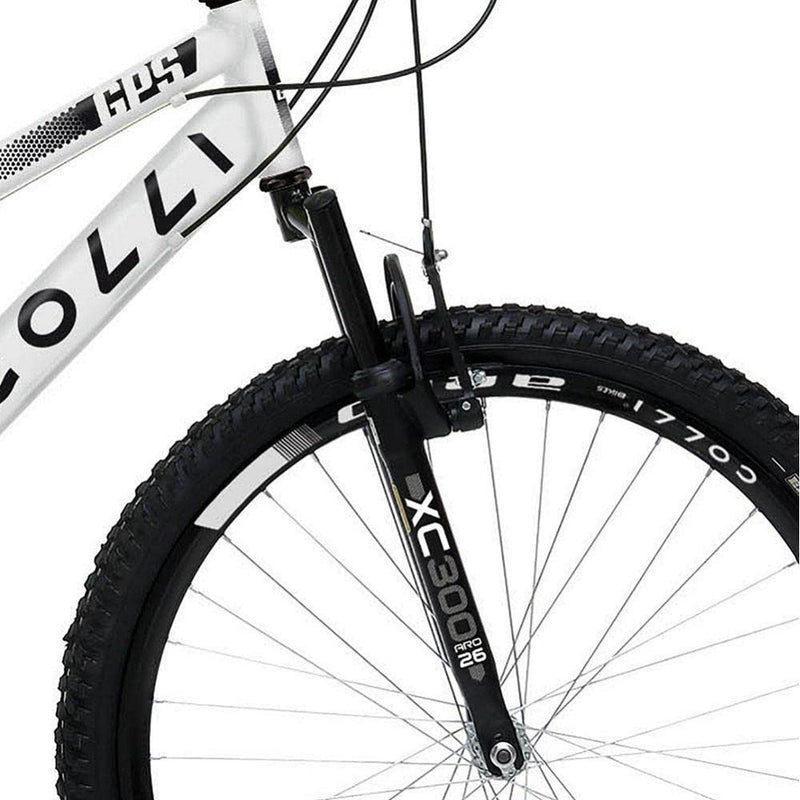 Bicicleta Colli 148 Aro 26 – Dupla Suspensão, 21 Marchas e Freios V-Brake | Aro Aero 36 Raias
