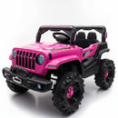 Jipe Infantil Elétrico 12v Carrinho Controle Remoto Música (Preto)