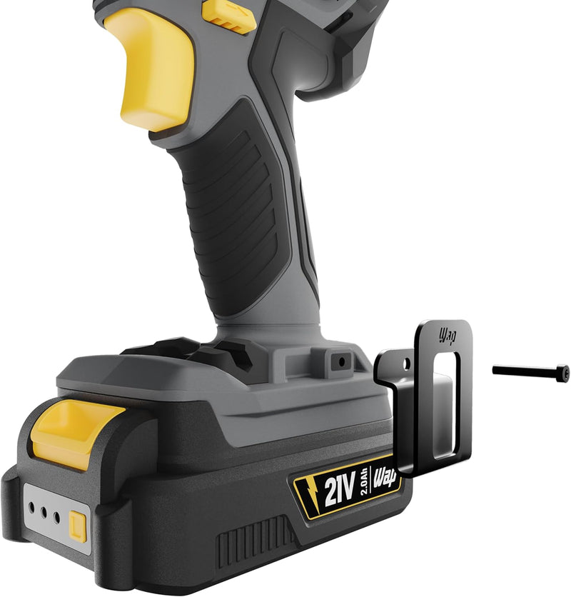 WAP Parafusadeira e Furadeira com Impacto à Bateria 3/8" 21V K21-ID01, com Maleta Organizadora, Torque 21 Níveis, Bivolt