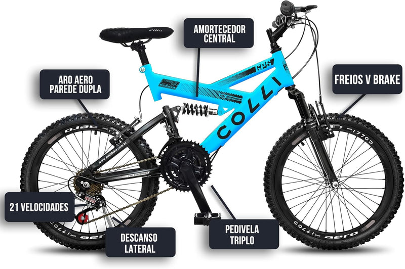 Colli GPS 310 – Bicicleta Completa com Design Moderno e Alta Performance