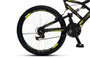 Bicicleta Colli 148 Aro 26 – Dupla Suspensão, 21 Marchas e Freios V-Brake | Aro Aero 36 Raias