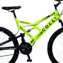 Bicicleta Colli 148 Aro 26 – Dupla Suspensão, 21 Marchas e Freios V-Brake | Aro Aero 36 Raias