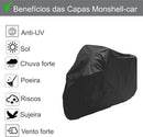 Capa de Cobrir Moto Couro Impermeável Anti-uv Não Risca Tamanho M Titan Factor Fazer