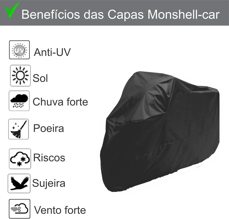Capa de Cobrir Moto Couro Impermeável Anti-uv Não Risca Tamanho M Titan Factor Fazer