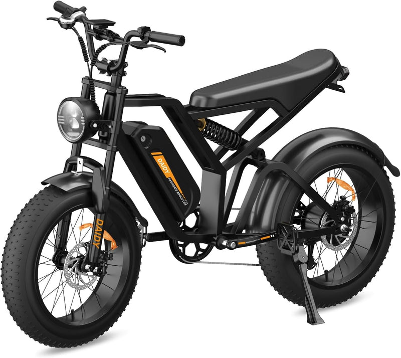 Bicicleta Elétrica para Adultos, Pneu Largo de 20”x4”, 500W e 70NM, Bicicleta Elétrica de Motocicleta de 7 Velocidades, Bateria de 48V, Moto de Terra Até 45Km/h. A única Loja Autorizada "Bemmy-BR"