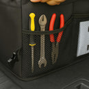 Organizador Porta Malas Carro Dobrável Impermeável com Alça, Divisórias e Bolso Externo, Baú Multiuso para Veículos, Viagens e Uso Diário