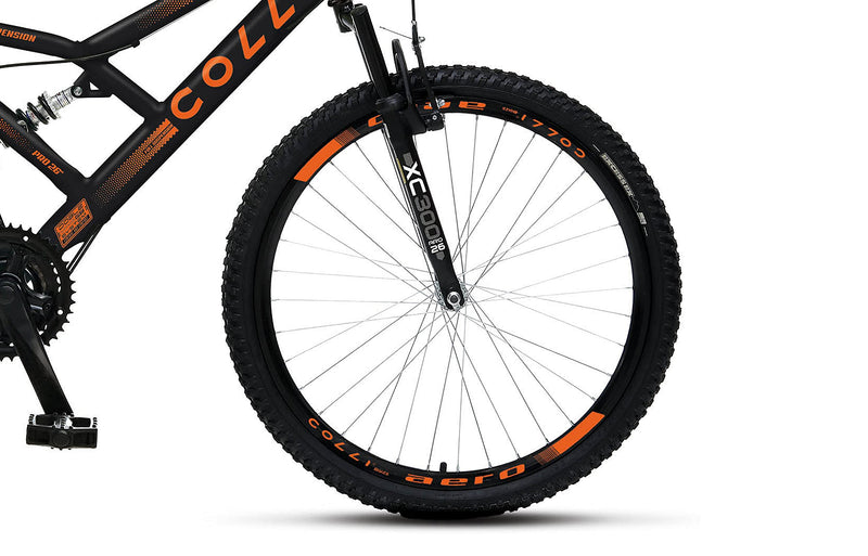 Bicicleta Colli 148 Aro 26 – Dupla Suspensão, 21 Marchas e Freios V-Brake | Aro Aero 36 Raias