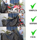 Capa de Cobrir Moto Couro Impermeável Anti-uv Não Risca Tamanho M Titan Factor Fazer