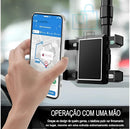 Suporte de Celular Carro Para Retrovisor - Ajustável, Antivibração e Rotação 360° - Compatível com Todos os Telefones e Veículos - JP Varejo Online®