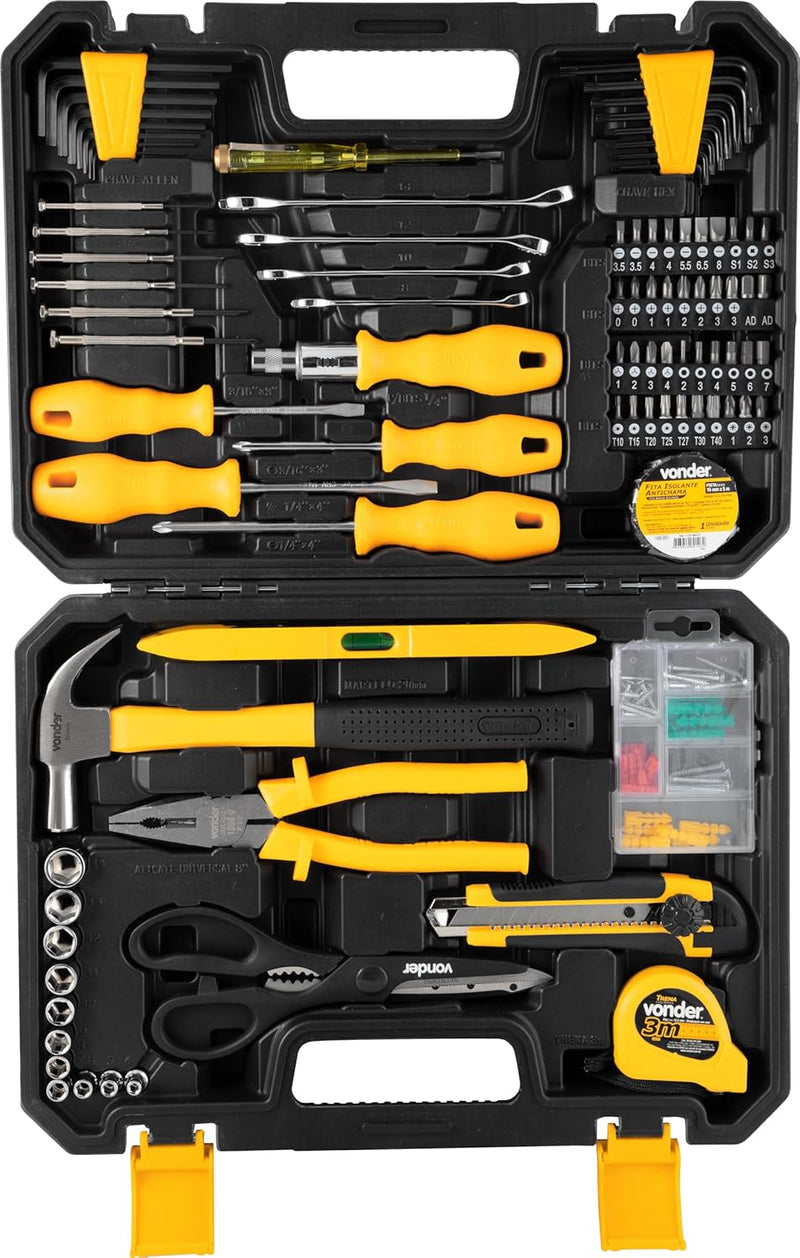 Jogo De Ferramentas Com 163 Peças Vonder