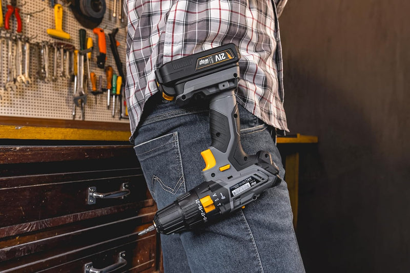 WAP Parafusadeira e Furadeira com Impacto à Bateria 3/8" 21V K21-ID01, com Maleta Organizadora, Torque 21 Níveis, Bivolt