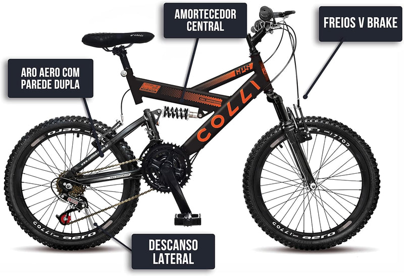 Colli GPS 310 – Bicicleta Completa com Design Moderno e Alta Performance