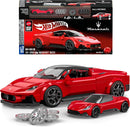 1. Hot Wheels Maserati MC20 1:32 – Jogo de Construção Mattel Brick Shop + Placa Exclusiva | Item Premium para Colecionadores