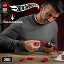 1. Hot Wheels Maserati MC20 1:32 – Jogo de Construção Mattel Brick Shop + Placa Exclusiva | Item Premium para Colecionadores