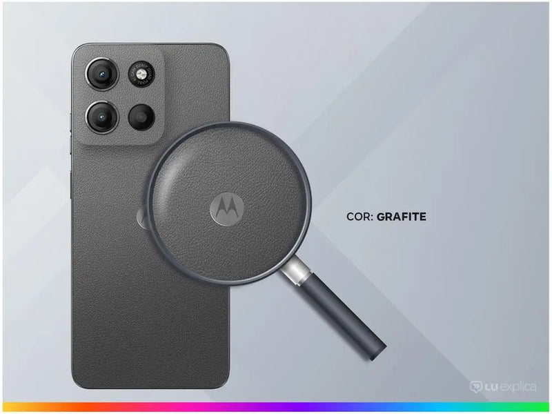 Smartphone Motorola Moto G15 256GB Grafite 4G 12GB 6,7" Câm. Dupla Selfie 8MP