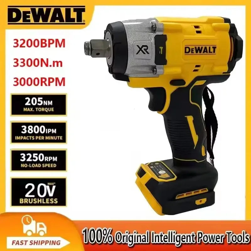 DEWALT DCF930 20V MAX Chave de impacto sem fio de 1/2 polegadas Chave elétrica de velocidade variável com pino de passador Ferramenta de metal nu